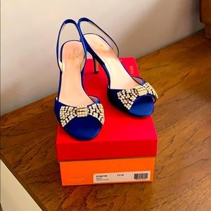 Kate Spade Blue Satin Dress Shoe
